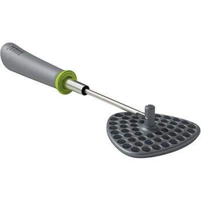 Image of Joseph Delta Folding Nylon head, Space Saving Potato Masher, Grey/Green, 4