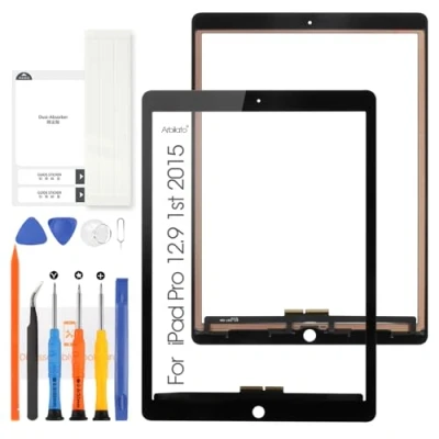 Image of Arbilato For iPad Pro 12.9 2015 1st 1 Touch Screen Replacement A1652 A1584 Digitizer Sensor with Repair Kits (Not LCD) (Black)