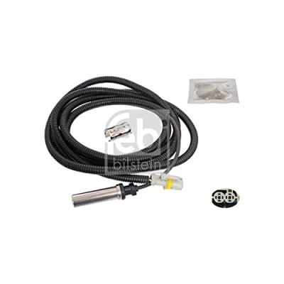 Image of 81271206105, 81271206218 ABS Sensor FEBI BILSTEIN 104522 Rear Axle Left with sleeve, grease 1150Ohm 2834mm 3075mm