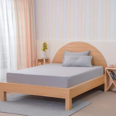 Image of Sheet Story Bamboo Single Fitted 41cm Deep, 400 Thread Count Bed Sheets Hypoallergenic Soft and Cooling (Fitted only)