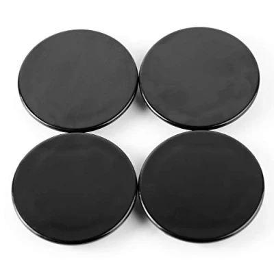 Image of Rhinotuning 4 X 69 mm black ABS plastic wheel center hubcaps