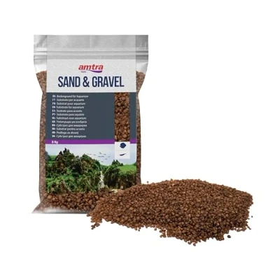 Image of Amtra Brown Ceramized Quartz, Natural bottom for freshwater or marine aquariums, non toxic, 1,6 2MM/5KG
