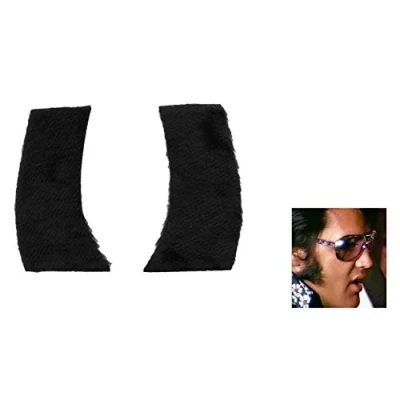 Image of 1970s Elvis Black Sideburns Lamb Chops Fancy Dress Accessories