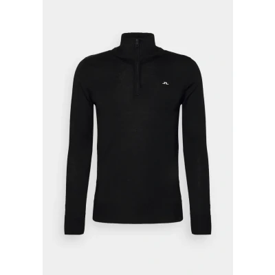 Image of J. Lindeberg Golf Mens Sweatshirt, Black, X Large