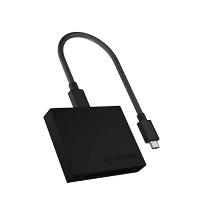 Image of ICY BOX CFast Card Reader, 2.0, USB 3.1 Gen2 (10 Gbps), C and A, Aluminium, Android/Windows/Mac OS, IB CR402 C31