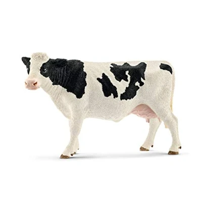 Image of schleich 13797 Holstein Cow Farm World Toy Figure, Realistic Animal Figurine for Kids Ages 3 8