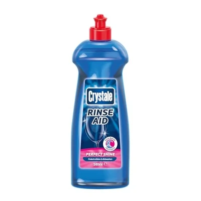 Image of Crystale Total Action Dishwasher Rinse Aid, Streak Free Formula, 500 ml