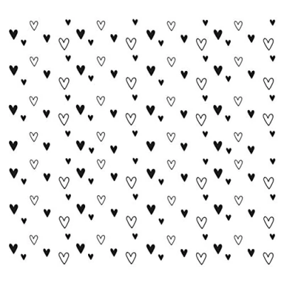 Image of Rayher 50242000 Clear Silicone Stamp for Card Making and Crafting, Full Size Heart Design, 102.5 x 97 mm