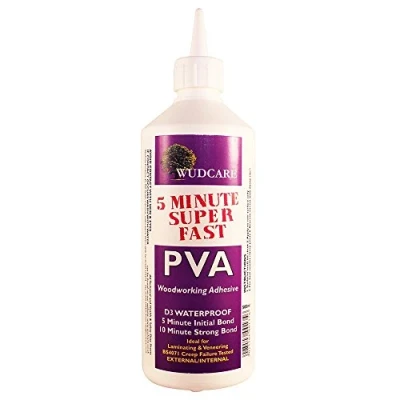 Image of Wudcare WCFPVA250 Superfast PVA Waterproof Adhesive 250 ml, Clear, 250ml