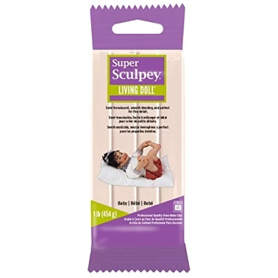 Image of Polyform ZSLD 4 Super Sculpey Living Doll Clay 1lb Baby, Pack of 1