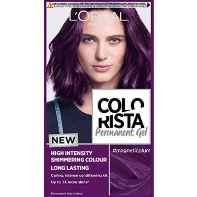 Image of L&#039;Oréal Paris Colorista Permanent Gel Hair Dye, Long Lasting and Vibrant At Home Colour, High Intensity Hues with Up to 3x More Shine, Colour: Magnetic Plum
