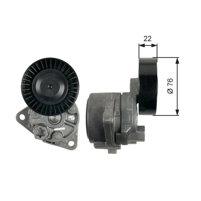 Image of 0K88R15981, 252814X000, 252814X100 Tensioner Pulley GATES T39217 PowerGrip