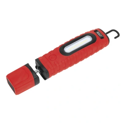 Image of Sealey Rechargeable 360 Inspection Light 16 SMD LED &amp; 3W Red 2 x Lithium ion