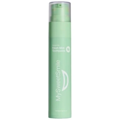 Image of MySweetSmile Fresh Mint Toothpaste Fluoride Free Formula Kid Friendly Deep Cleaning Cavity Protection Refreshing Flavour 60g