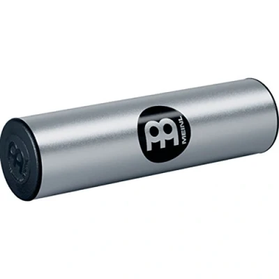 Image of Meinl Percussion Round Aluminium Shaker Large Live Musical Instrument with loud Sound Aluminium, Silver (SH9 L S)