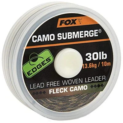 Image of Fox Edges Submerge Camo Lead Free Woven Leader 30lb (13,6kg) 10m Carp hooklink material