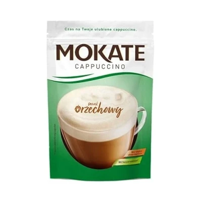 Image of Mokate Cappuccino Nut Flavor 110 g Classic hot Drink Cafeteria 1Pack