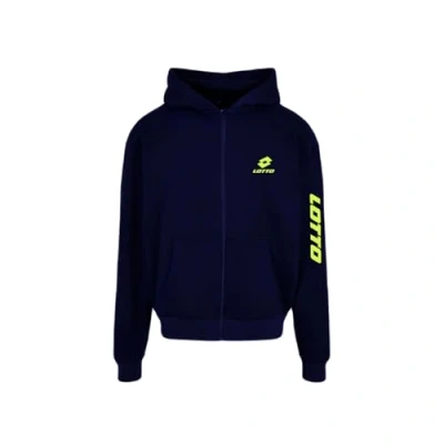 Image of LOTTO Men&#039;s Hooded Sweatshirt, Blue, S Short