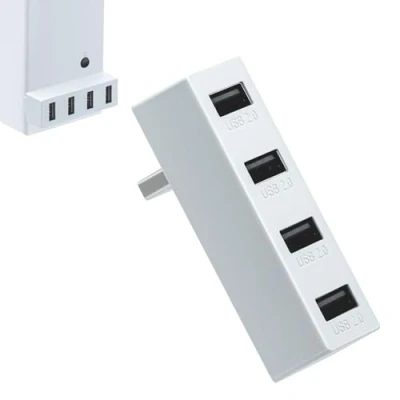 Image of Xbox Series S USB Hub 2.0,Mcbazel 4 Ports Multiport Extender High Speed ​​USB Portable Splitter Expansion Adapter Compatible with Console White