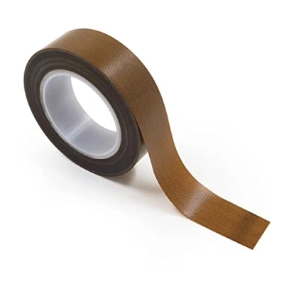 Image of PTFE Coated Fiberglass Teflon Tape High Temperature, Insulation Fabric Adhesive Strips 0.18mm Thick for Weston Vacuum Sealer Machine (1.8cm x 10m)
