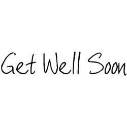Image of Art Stamps Scribbled Get Well Stamp, Black