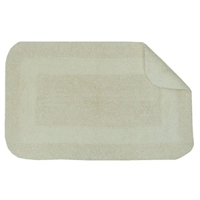 Image of EHC Luxurious Leicester Reversible 100% Cotton Bathmat Ultra Absorbent With Superior Softness &amp; Chunky pile