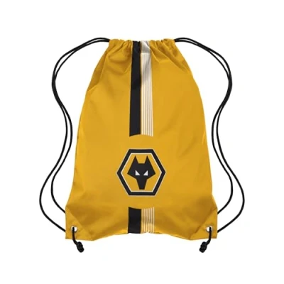Image of FOCO Officially Licensed Ultra Action Drawstring Football Bag (Wolverhampton Wanderers FC)