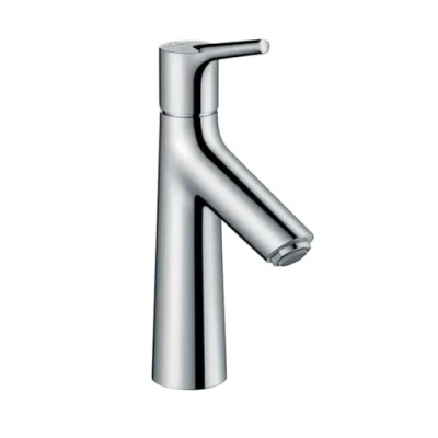Image of hansgrohe Talis S basin mixer tap 100 with CoolStart energy saving function and pop up waste, chrome 72022000