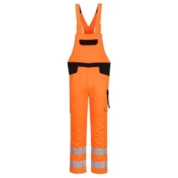 Image of PW2 Hi Vis Bib &amp; Brace (Orange Black) XL