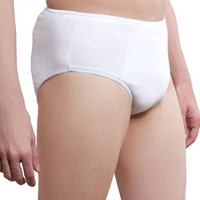 Image of One Wear Super Soft Men&#039;s Disposable Cotton Briefs (5 Pack XL) Throw Away underwear pants and underpants for Travel Hospital Spa Waxing Massage Sauna Emergency