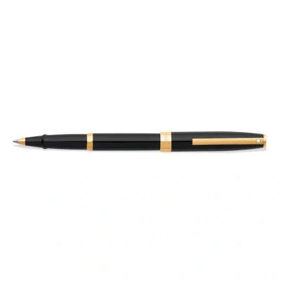 Image of Sheaffer Sagaris Gold Trim Rollerball Pen Gloss Black