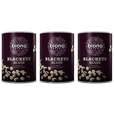 Image of (3 PACK Biona Org Blackeye Beans 400g 3 BUNDLE