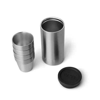 Image of YETI Shot Glasses with Carrying Case, Set of 4, Stainless