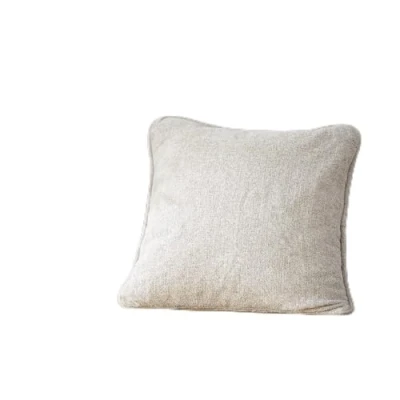 Image of Catherine Lansfield Wilson Plain Chenille, 130x170 cm, Blanket Throw, Natural