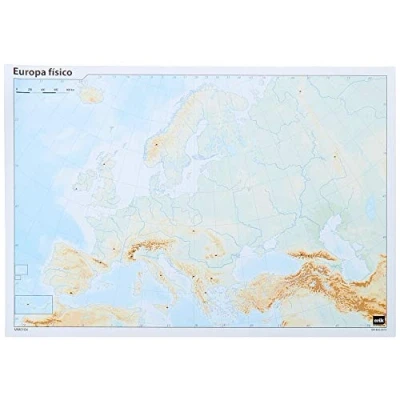Image of Grupo Erik Editores 10 Pack World Maps, 32.4 x 22.5 cm (English Language not Guaranteed) Political Physical