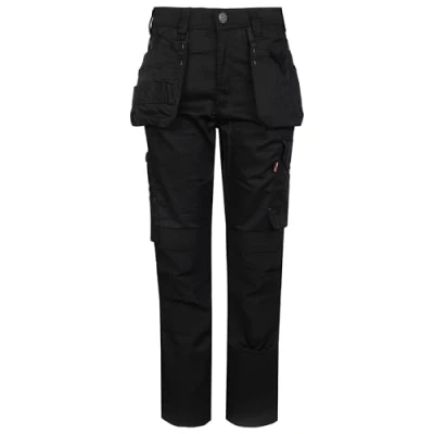 Image of TuffStuff Mens Work Trouser 715 Proflex Trouser, Black, 34W Long UK