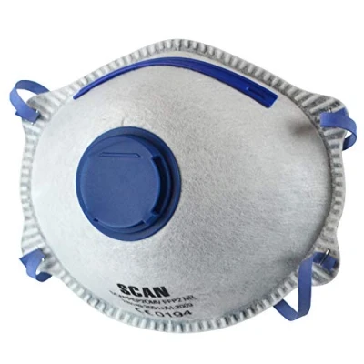 Image of Scan SCAPPEP2OMV FFP2 Premier Odour Valved Disposable Masks Pack of 3
