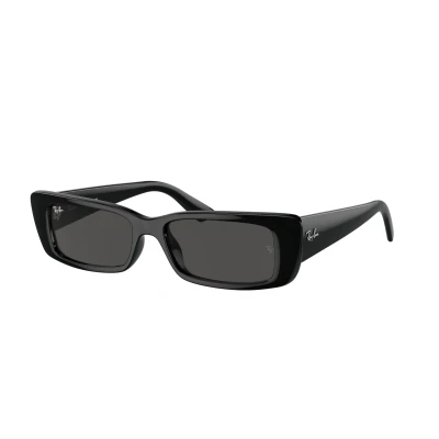 Image of Ray Ban TERU Unisex Sunglasses, Size: 54, Black/dark grey