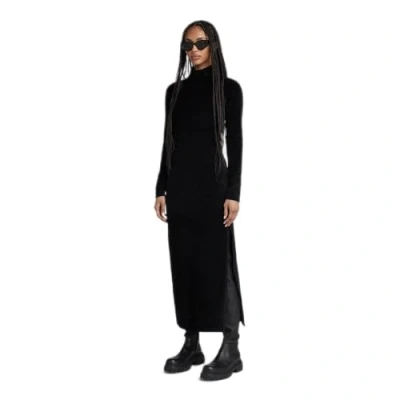 Image of G STAR RAW Women&#039;s Velvet Slit Dress , black (dk D24224 D428 6484), XXL