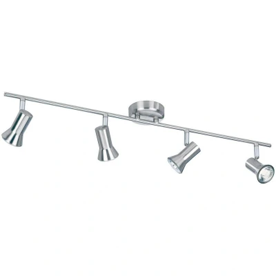 Image of Magnum 4 Light Spotlights Bar Brushed Steel, GU10