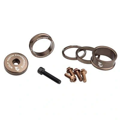 Image of Wolf Tooth Anodised Bling Kit Espresso Bike Accessories Custom Parts Precision Engineered