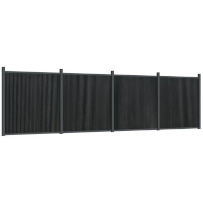 Image of vidaXL Fence Panel Grey 699x186 cm WPC