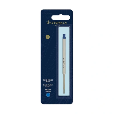 Image of Waterman Ballpoint Pen Refill Fine Point Blue Ink 1 Count