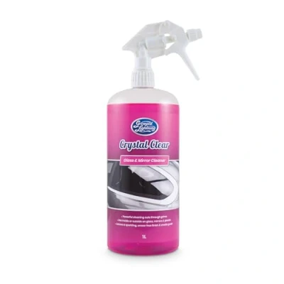 Image of Greased Lightning Crystal Clear Glass and Mirror Cleaner Fast, Powerful, Smear free Cleaning for Car Windscreen, Windows, Mirrors 1 Litre