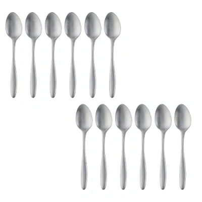 Image of 5.5 in/ 13.9cm Mini Tea Spoons Set of 12, TUPMFG Stainless Steel Coffee Espresso Spoons, Small for Coffee/Dessert/Tea/Appetizer, Dishwasher Safe(Silver)