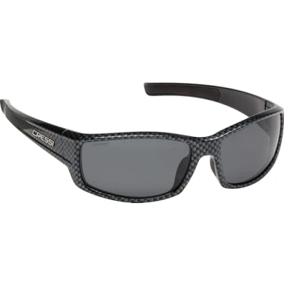 Image of Cressi Hunter Sunglasses Premium Sport Sunglasses, Carbon/Smoked Lens