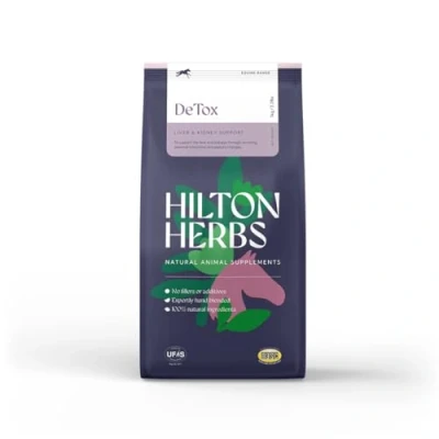Image of Detox Hilton Herbs Natural Equine Supplement. 100% Ingredients. Supports Liver and Kidneys. Post Worming Medication Support For Horses. 1kg