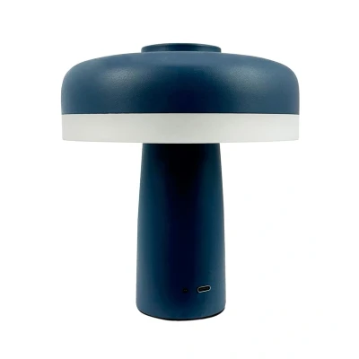 Image of Dyberg Larsen LED table lamp Porter, blue, height 16 cm