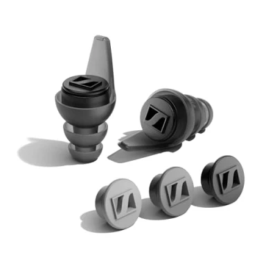 Image of Sennheiser SoundProtex Plus Earplugs Reusable Hearing Protection with 4 Interchangeable Filters High Fidelity Sound at a Safe Volume Level Black