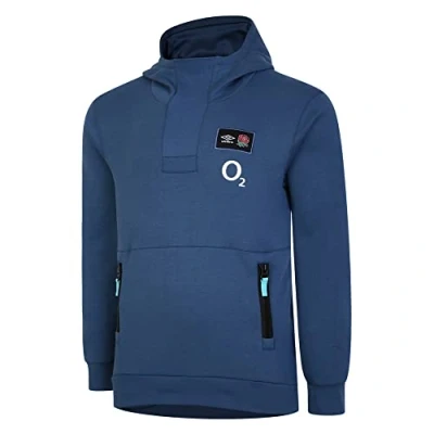 Image of Umbro Male England Overhead Hoody (O2) Sweat Top, Ensign Blue, 3XL EU